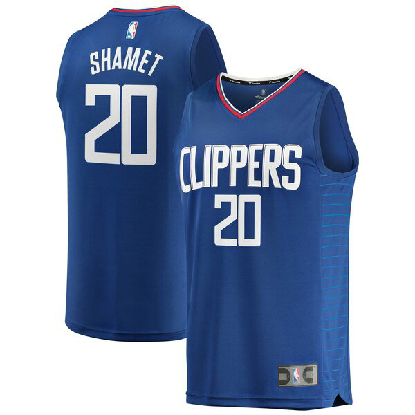 Maillot nba Los Angeles Clippers Icon Edition Homme Landry Shamet 20 Bleu